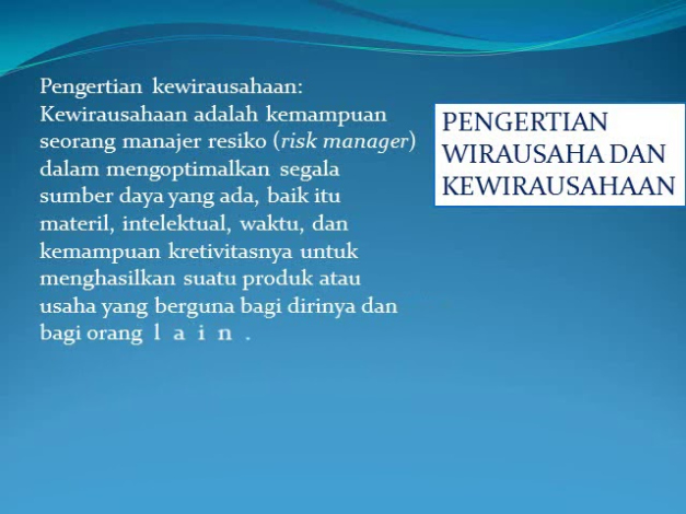 Apa Itu Wirausaha