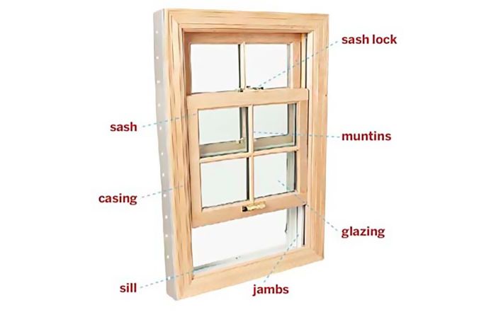Wooden window frames