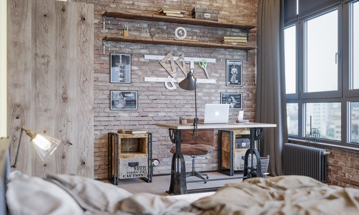 Office offices farmhouse desk walls