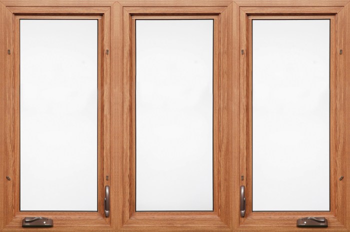 Wooden window frames