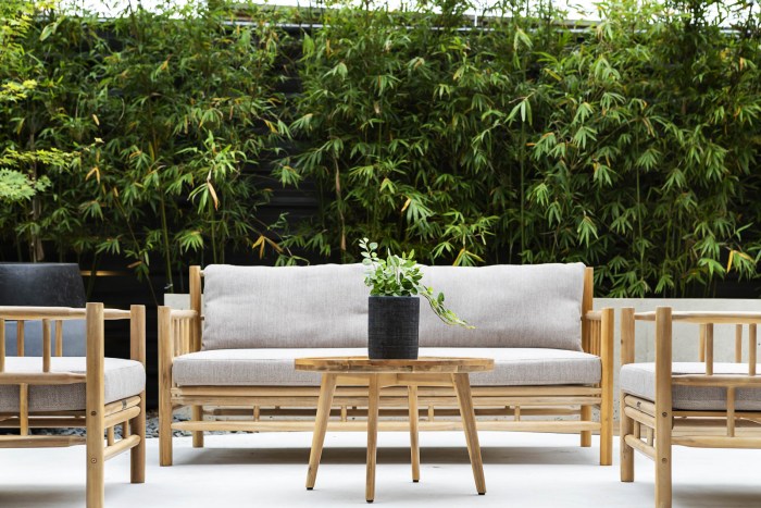 Modern industrial garden decor