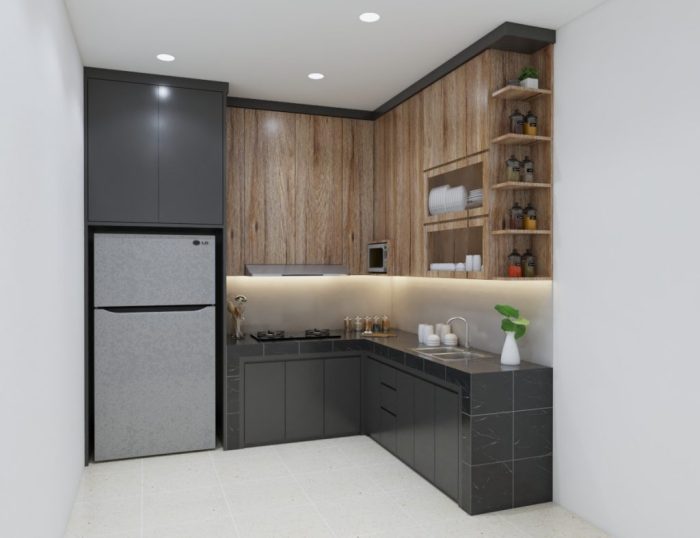 Dapur bersih minimalis elegan