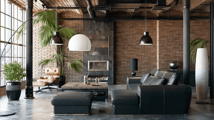 Industrial living room makeover