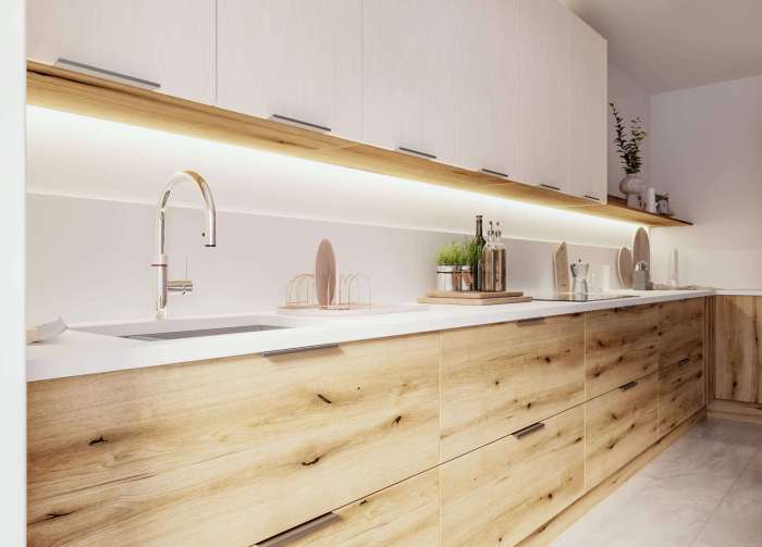 Dapur Skandinavia dengan Sentuhan Personal Hangat dan Nyaman