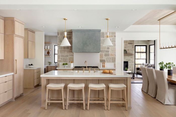 Scandinavian kitchen with ceramic tiles