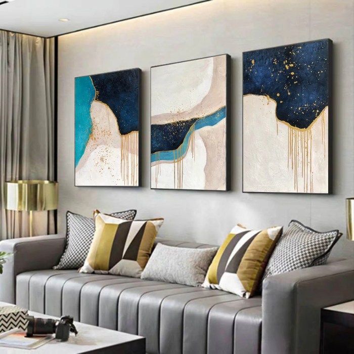 Industrial wall art for living room