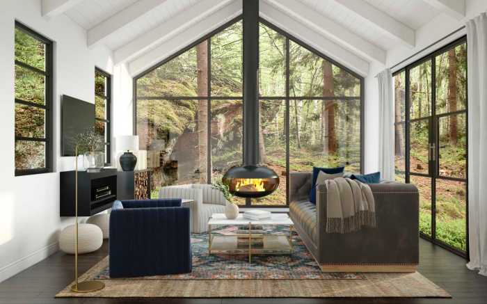 Industrial living room makeover