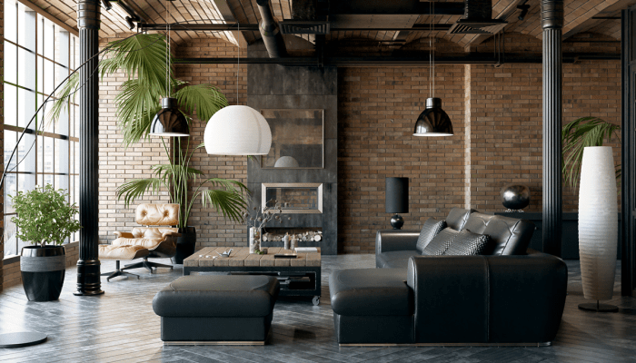 Industrial wall art for living room
