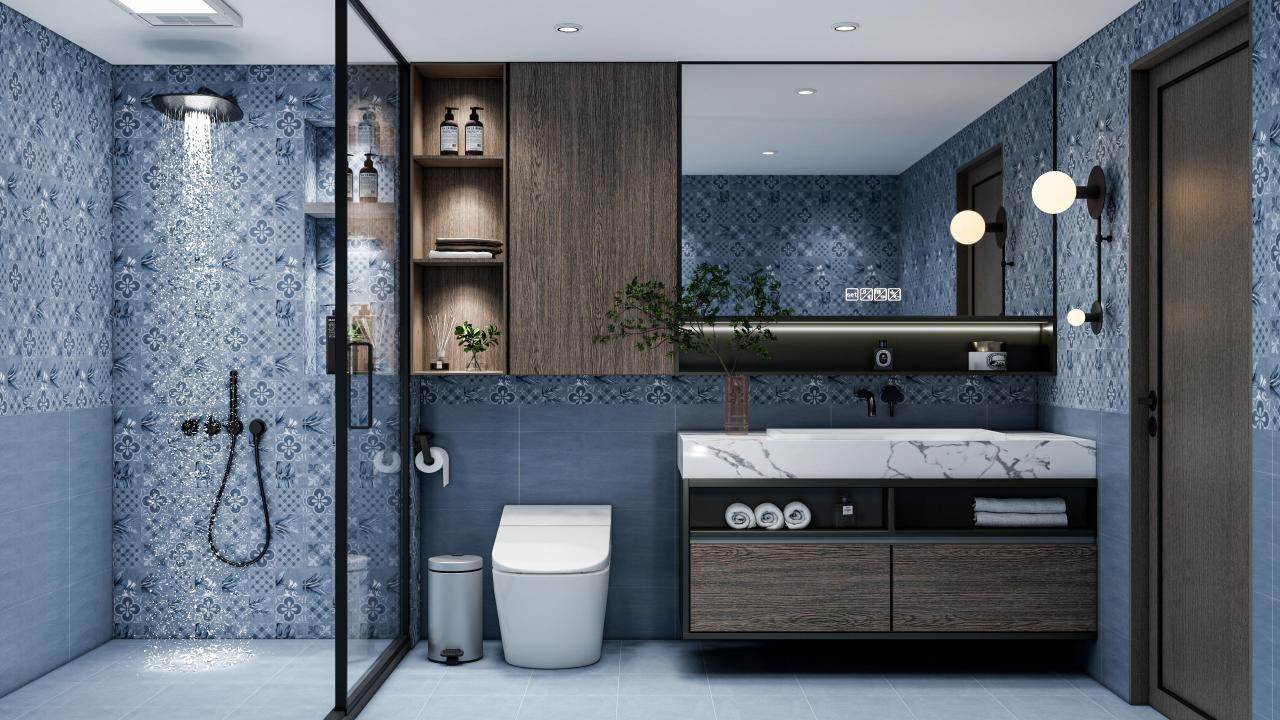 Unfinished Bathroom with Modern Tiles A Design Guide